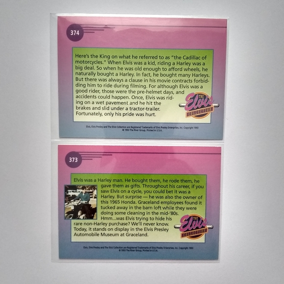 Elvis Presley Vintage Trading Cards 1992/93 (10) - Picture 2 of 10